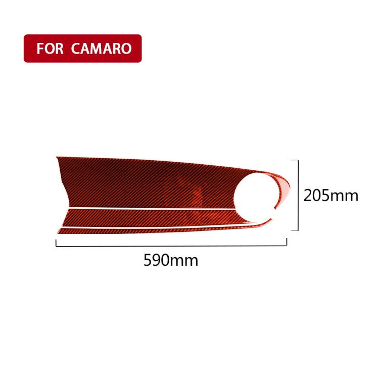 Carbon Fibre Decorative Sticker for Chevrolet Camaro 2017-2019 Front Passenger Seat Control Panel