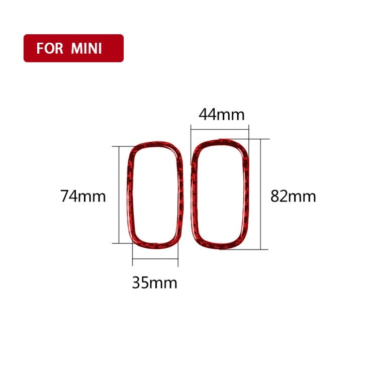 Carbon Fibre Air Vent Trim Stickers for BMW Mini F60 – Universal Fit for Left and Right Drive