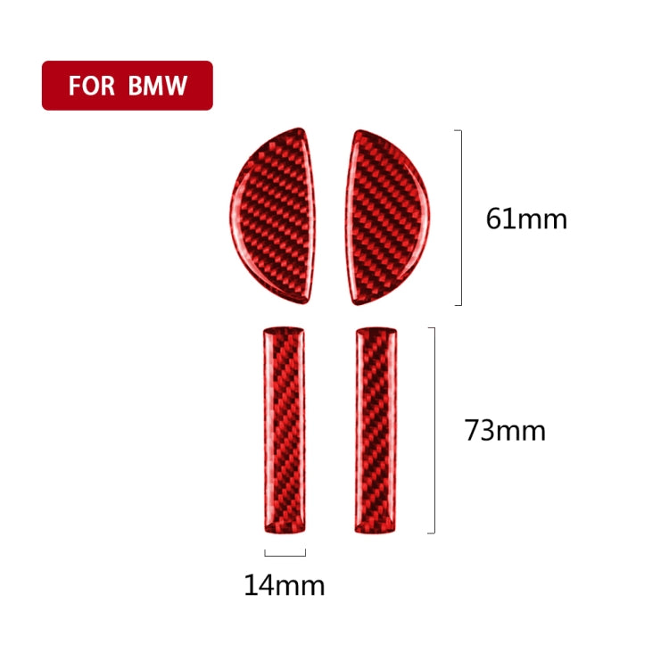 Carbon Fibre 4-in-1 Door Handle Stickers for BMW Mini Cooper Clubman & Countryman F55 F54 F60 – Universal Fit for Left & Right Drive