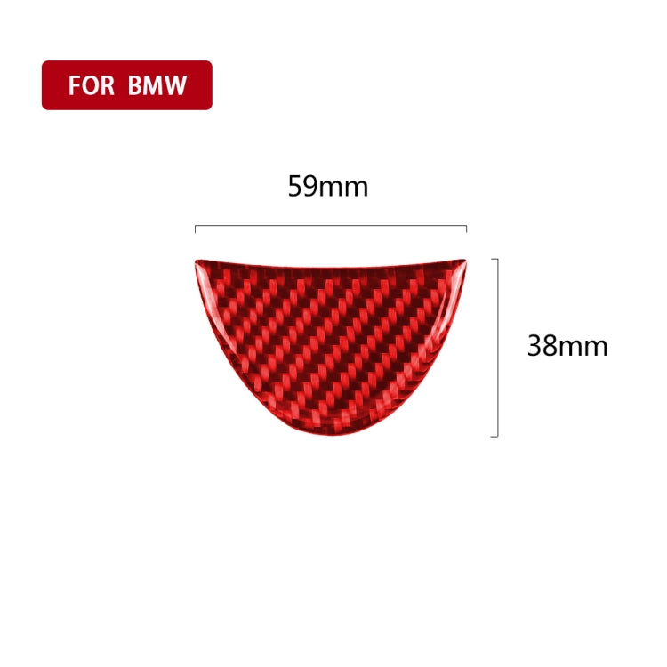 Carbon Fibre Steering Wheel Trim Sticker for BMW Mini - Universal Fit for Left and Right Drive