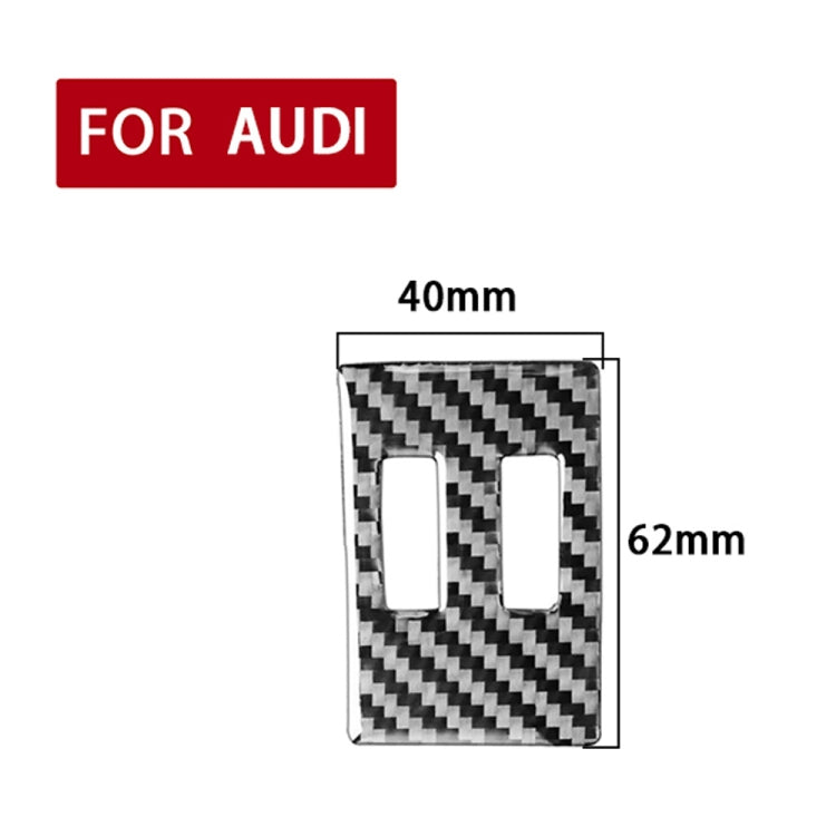 Audi A6L/A7 2019+ Carbon Fibre Air Con Knob Sticker - Right Drive Elegance