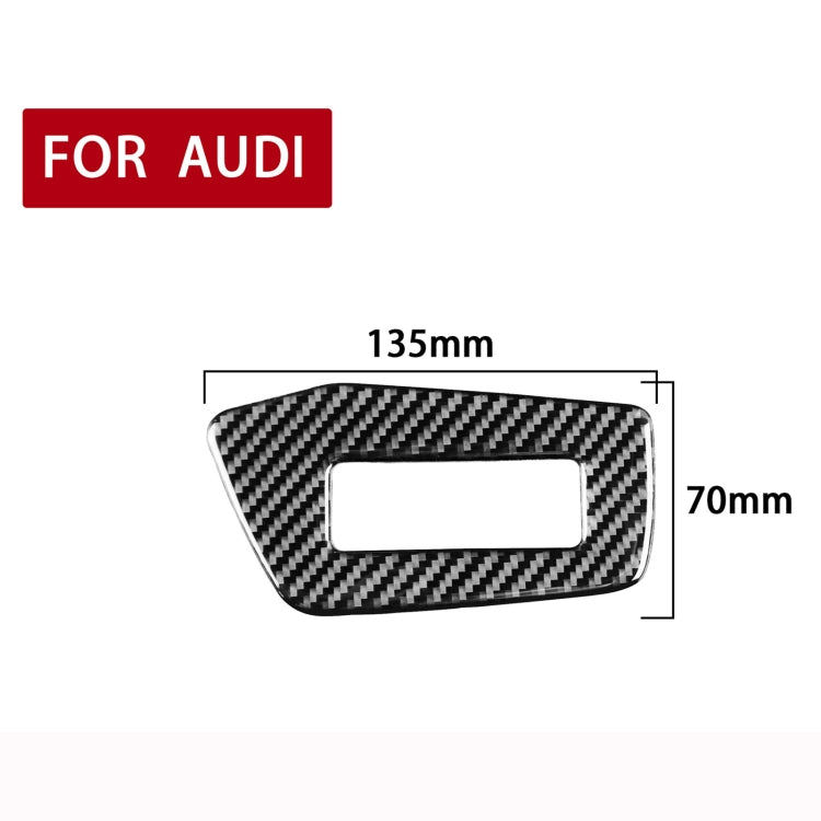 Audi A6L / A7 (2019-) Carbon Fibre Headlight Switch Trim – Right-Hand Drive Decor Upgrade