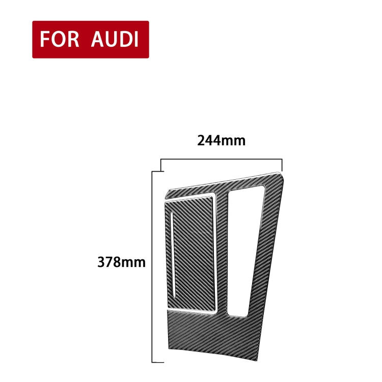 Stylish Carbon Fibre Gear Panel Decor for Audi A6L / A7 (2019+) - Right Hand Drive