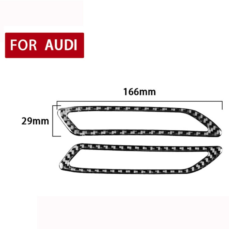 Audi A6L / A7 2019+ Carbon Fibre A-Pillar Air Vent Decorative Stickers – Universal Fit for Left and Right Drive