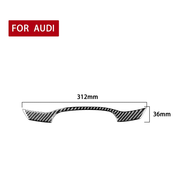Audi A6L / A7 2019+ Carbon Fibre Dashboard Trim Sticker – Universal Fit for Left and Right Drive