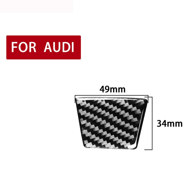 Audi A6L/A7 2019+ Carbon Fibre Steering Wheel Lower Trim Sticker – Left & Right Drive Universal Accessory