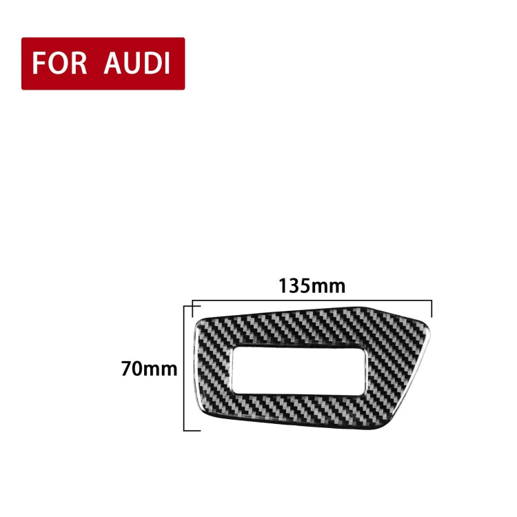 Carbon Fibre Decorative Headlight Switch Sticker for Audi A6L / A7 (2019+) - Left Hand Drive