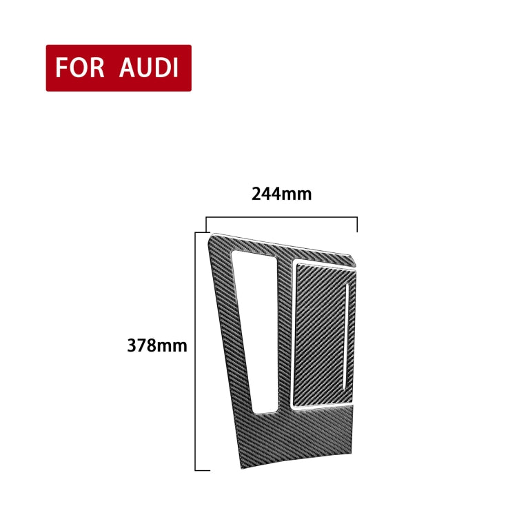 Audi A6L/A7 2019- Carbon Fibre Gear Panel Trim Sticker for Left Drive Vehicles
