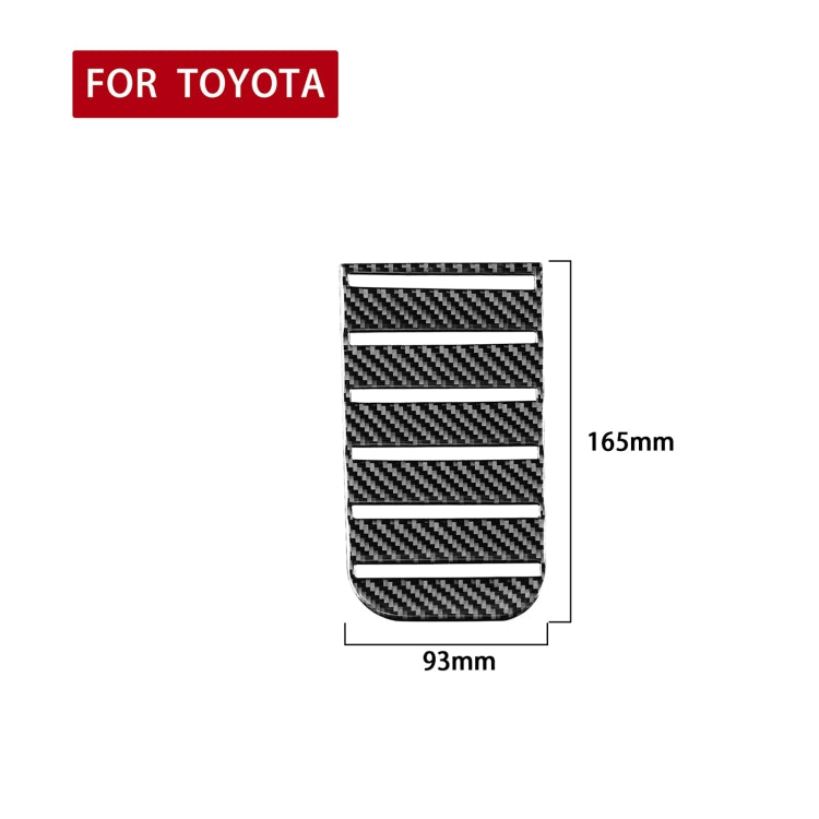 Carbon Fibre Armrest Box Slot Pad Decorative Sticker for Toyota Tundra (2014-2018) - Universal Fit, Left & Right