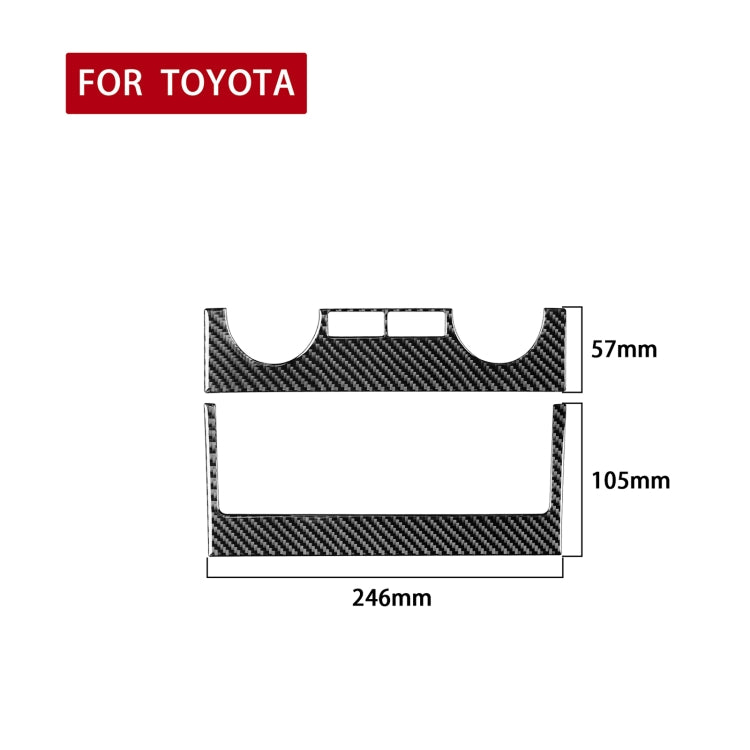 Carbon Fibre Trim Stickers for Toyota Tundra 2014-2018 Climate Control Panel - Set of 2