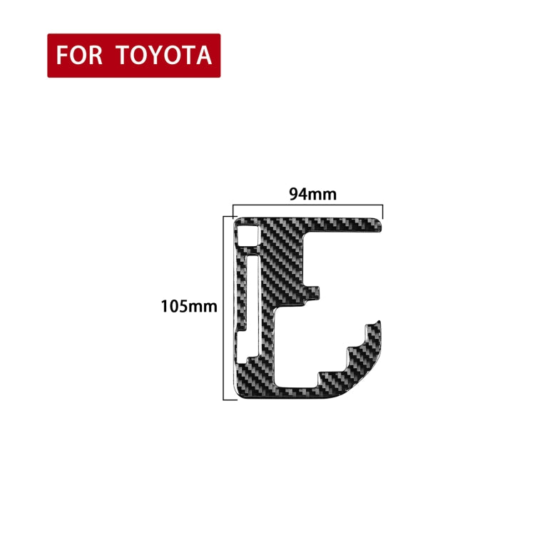 Carbon Fibre Gear Indicator Trim Sticker for Toyota Tundra 2014-2018, Universal Left/Right Fit