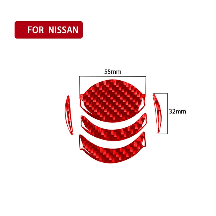 5-Piece Carbon Fibre Car Air Vent Decor Stickers for Nissan GTR R35 (2008-2016) - Universal Left & Right Fit