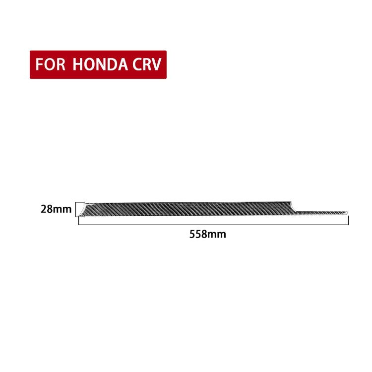 Carbon Fibre Decorative Trim Sticker for Honda CR-V 2007-2011, Left Hand Drive