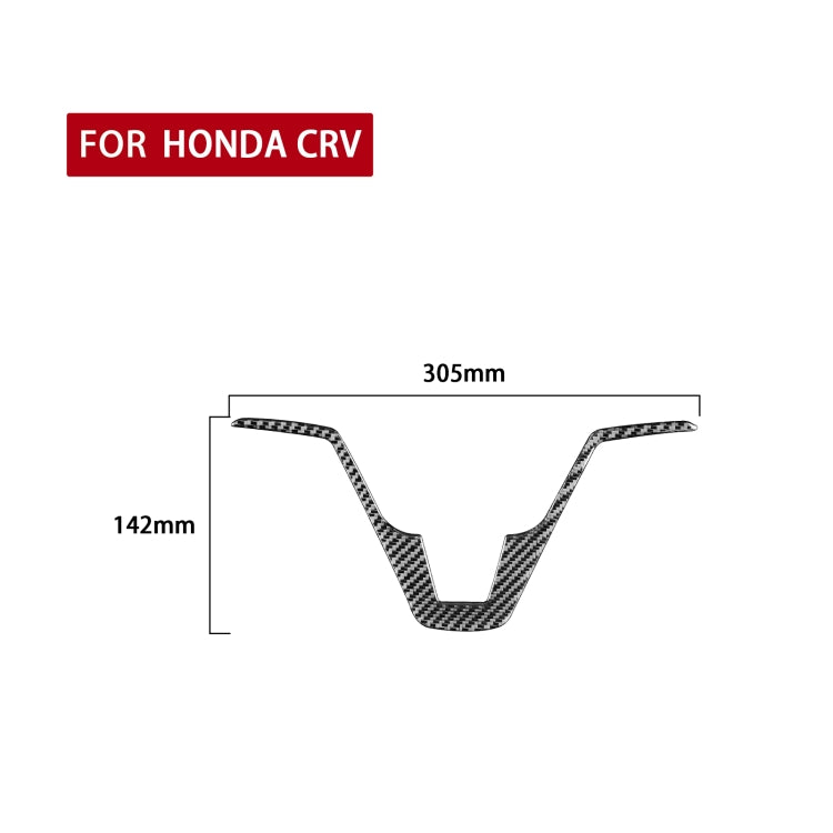 Stylish Carbon Fibre Steering Wheel Trim Sticker for Honda CR-V (2007-2011) - Universal Fit