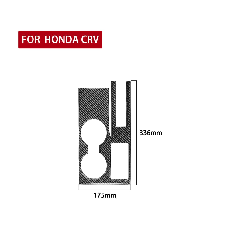 Sleek Carbon Fibre Cup Holder Trim Sticker for Honda CR-V 2007-2011, Right-Hand Drive