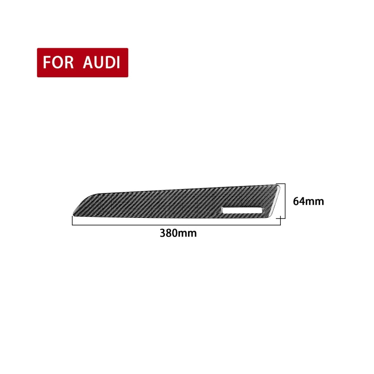 Sleek Carbon Fibre Co-Pilot Trim with Decorative Hole Sticker for Audi Q3 (2013-2018), Right-Hand Drive