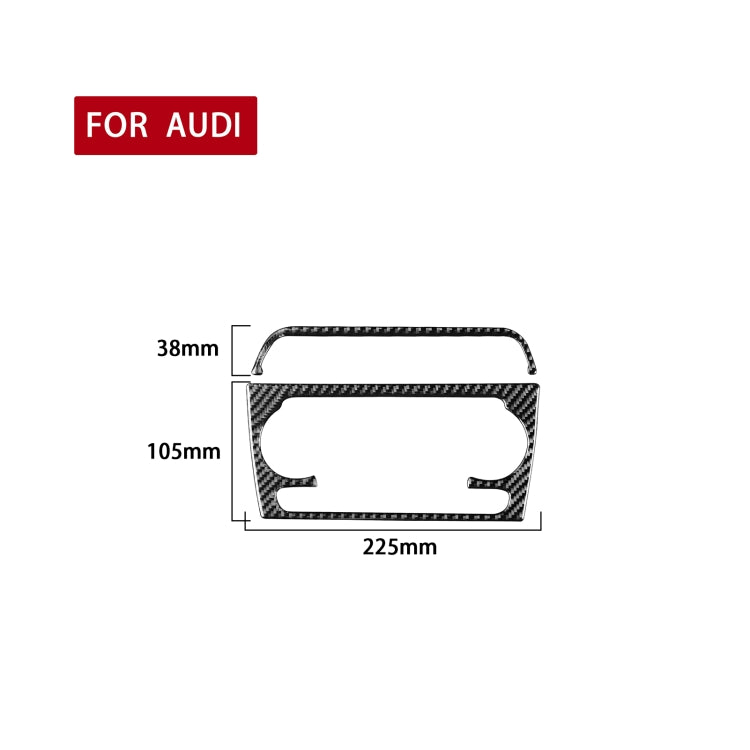 Carbon Fibre Decorative Air Conditioning Knob Frame Stickers - 2 Piece Set for Audi Q3 (2013-2018) - Perfect Fit for Left and Right Drive