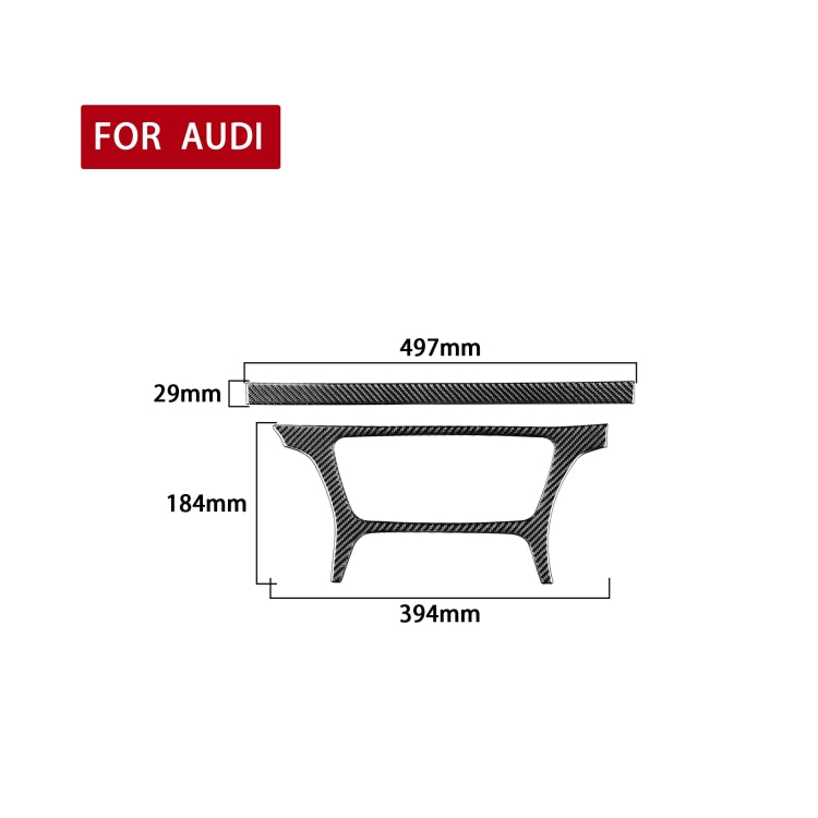 Carbon Fibre Decorative Trim for Audi Q3 (2013-2018) - 2 Piece Set