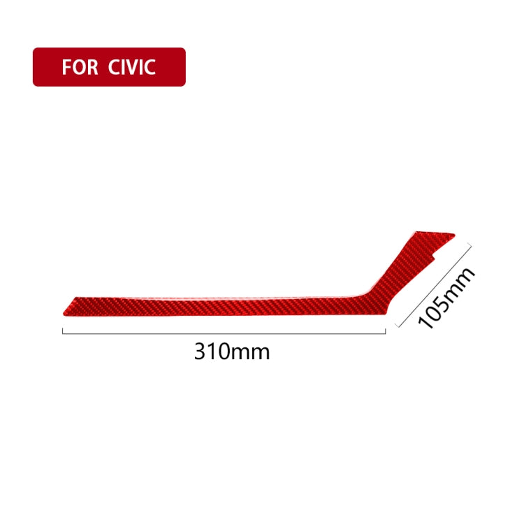 Carbon Fibre Decorative Sticker for Honda Civic (2016-2019) - Central Control Air Outlet Trim