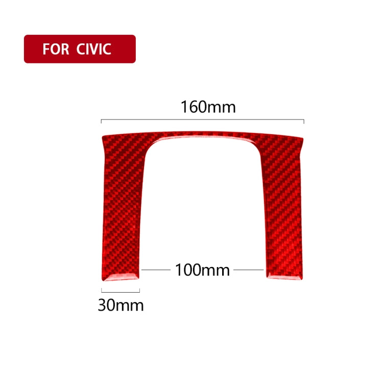 Carbon Fibre Decorative Gear Stickers for Honda Civic 2016-2019 – Universal Fit for Left and Right Drive