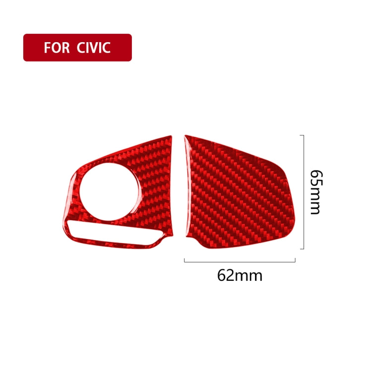 Carbon Fibre Steering Wheel Button Decals for Honda Civic 2016-2019 – Customise Your Drive!