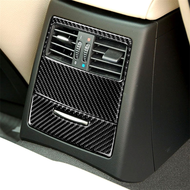 Carbon Fibre Rear Air Vent Decorative Sticker with Cut-Out for BMW E90 / E92 (2005-2012)