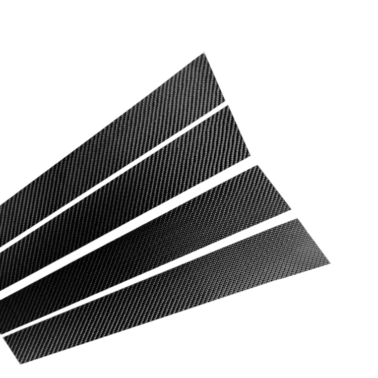 Audi A6 2012-2018 Carbon Fibre B Pillar Trim Stickers - Left and Right Drive Compatible