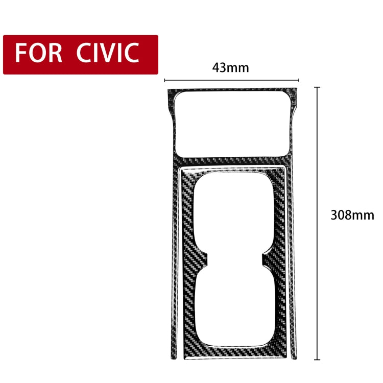 Dual Purpose Carbon Fibre Cup Holder Trim Sticker for Honda Civic 8th Gen (2006-2011) - Left & Right Drive Adaptable