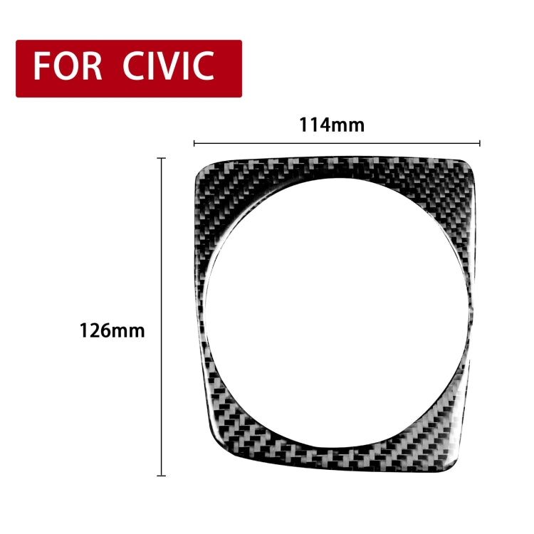 Carbon Fibre Manual Gear Stick Decoration for Honda Civic 8th Gen (2006-2011) - Right-Hand Drive