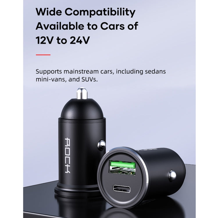 ROCK Space H12 PD 20W Type-C / USB-C + USB Fast Charging Car Charger, H12