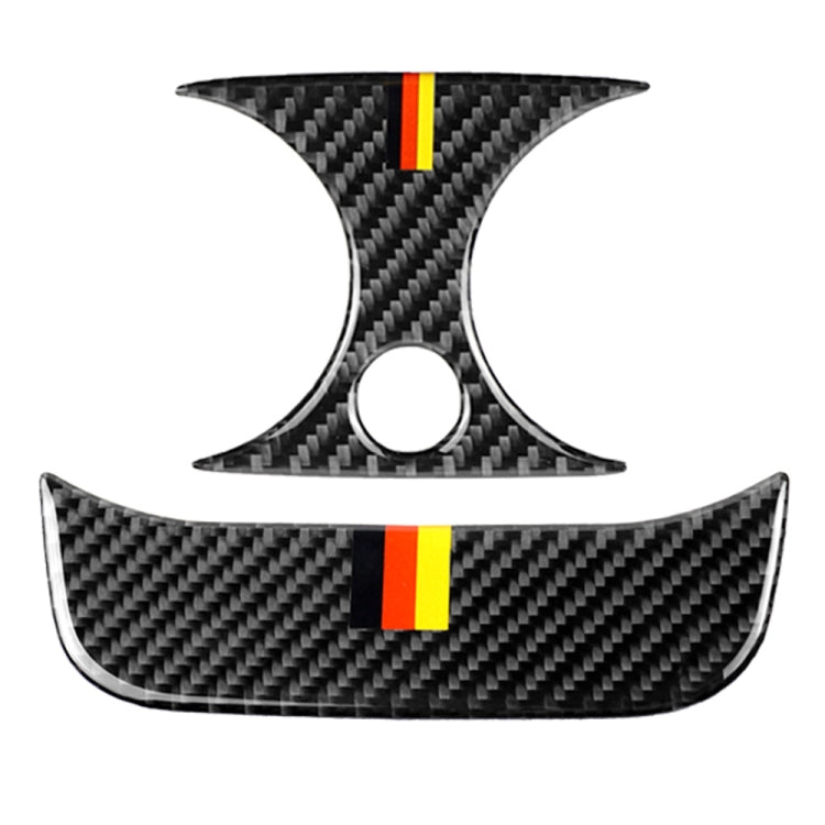 Carbon Fibre Decorative Air Outlet Stickers for Mercedes-Benz C-Class W205 & GLC - Left & Right Drive Universal Fit