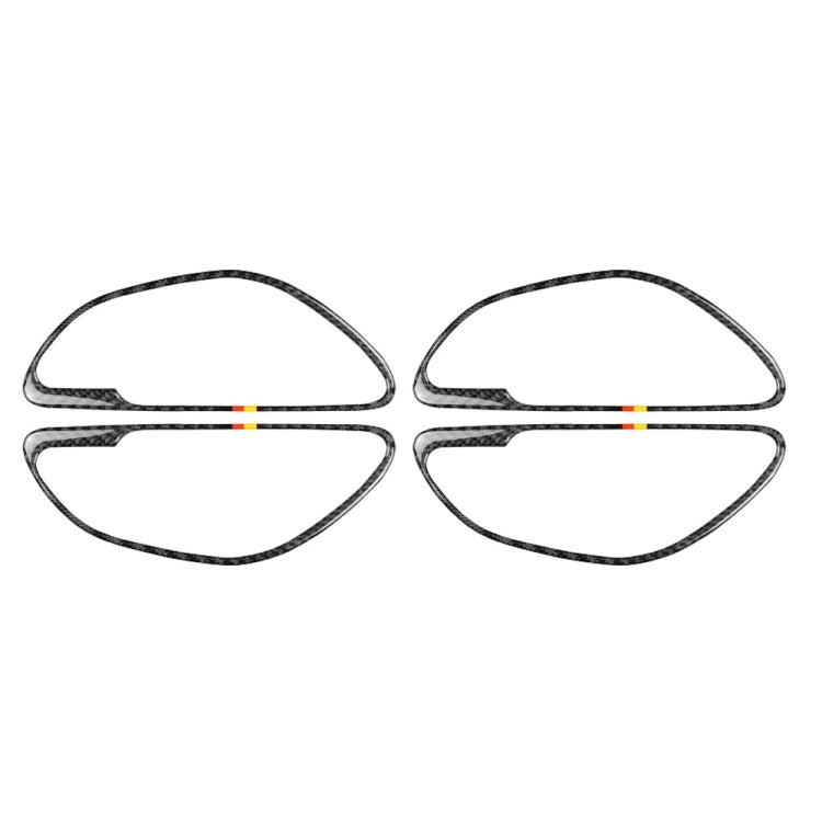 Carbon Fibre Door Handle Decor Stickers for Mercedes-Benz C Class W205 (2015-2018) & GLC X253 (2016-2018) - Left & Right Drive Universal