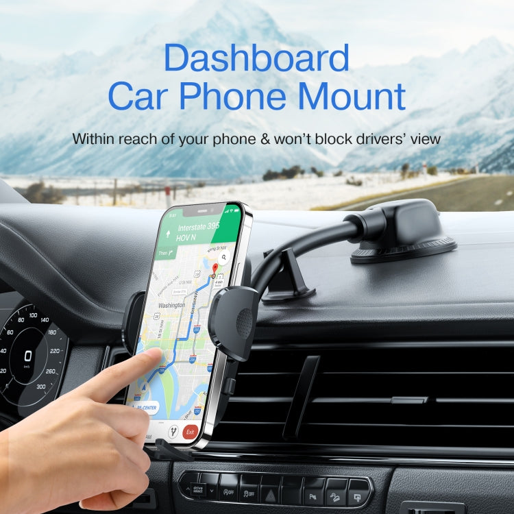 JOYROOM JR-ZS259 360-Degree Rotating Mechanical Car Phone Holder with Long Arm Sucker