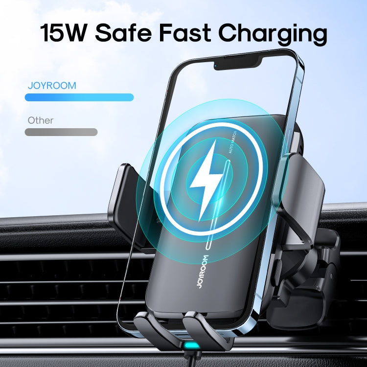 JOYROOM JR-ZS245 15W Air Vent Wireless Charger & Phone Holder with LED Light