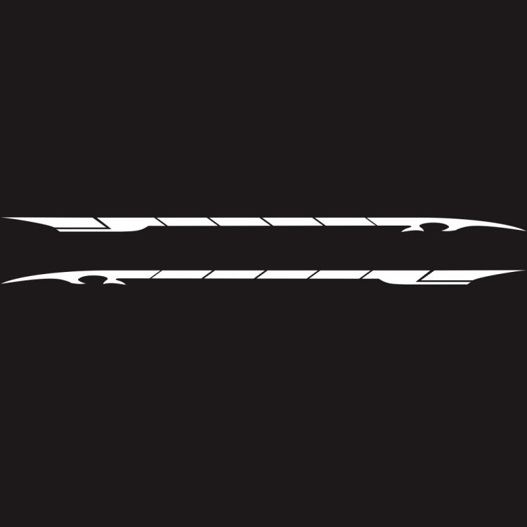 2 PCS/Set D-178 Waistline Pattern Car Modified Decorative Sticker
