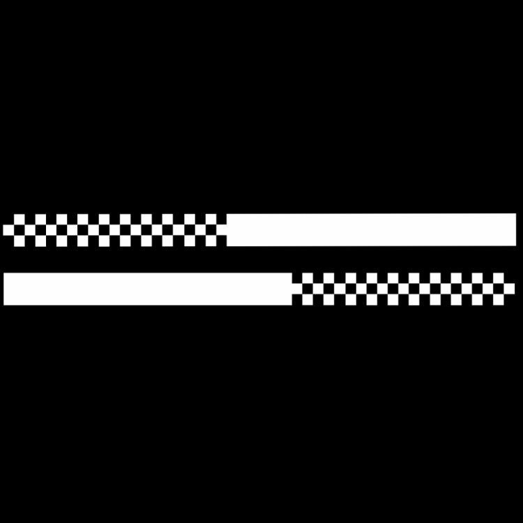 2 PCS/Set D-282 Waistline Pattern Car Modified Decorative Sticker