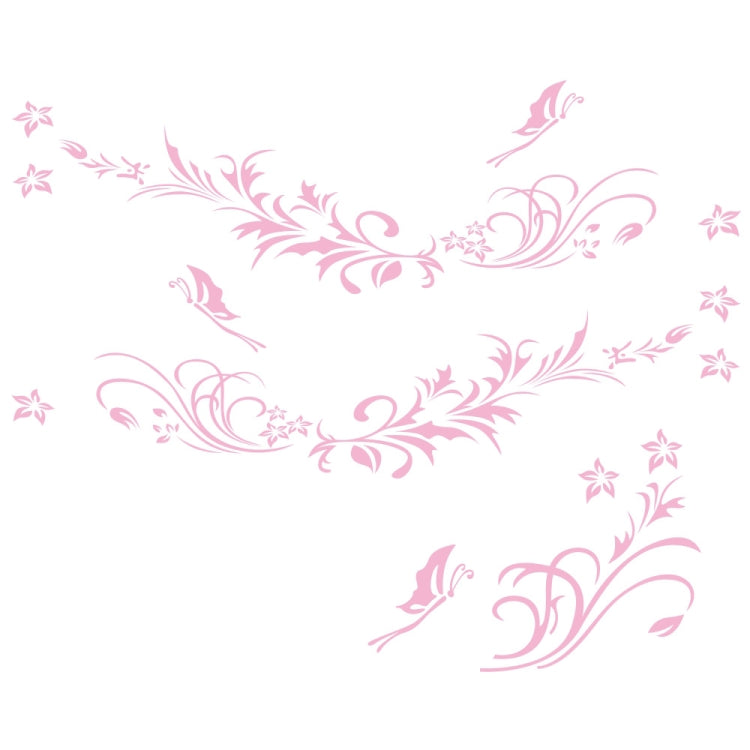 D-462 Butterfly Loves Flowers Pattern Car Modified Decorative Sticker