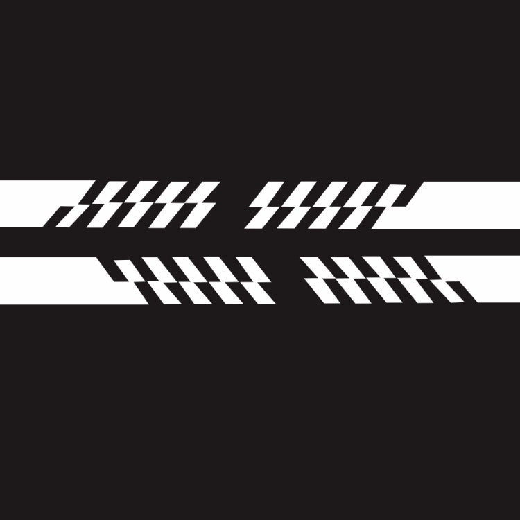2 PCS/Set D-487 Stripe Pattern Car Modified Decorative Sticker