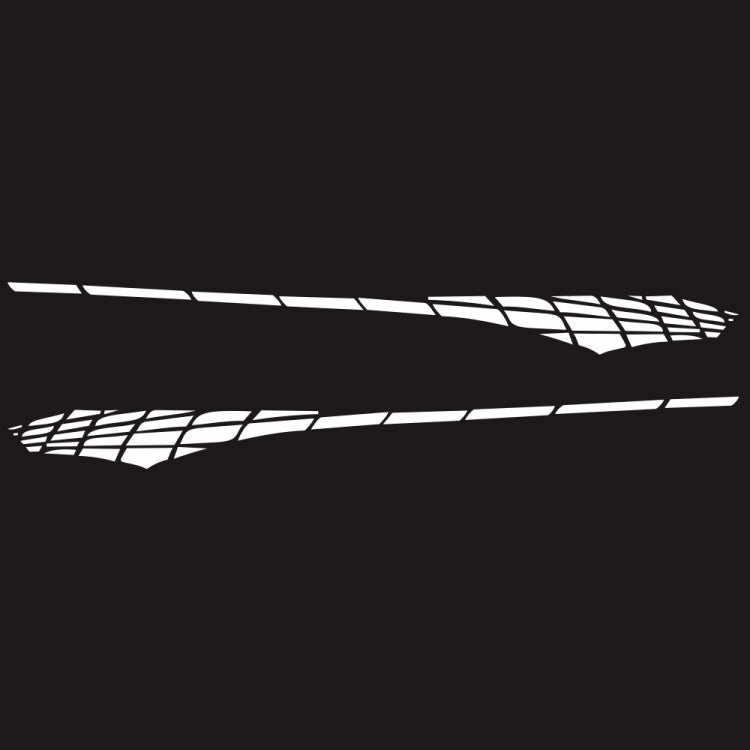 2 PCS/Set D-501 Plaid Pattern Car Modified Decorative Sticker