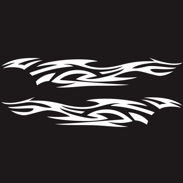 2 PCS/Set D-521 Fire Totem Pattern Car Modified Decorative Sticker