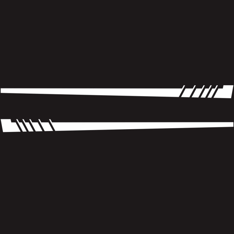 2 PCS/Set D-854 Stripe Pattern Car Modified Decorative Sticker