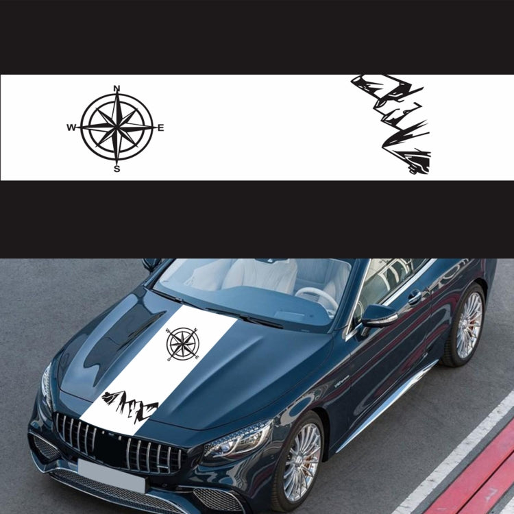 D-864 Compass Pattern Car Modified Decorative Sticker