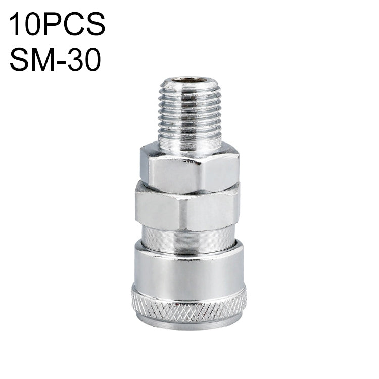 10pcs C-type Self-lock Air Tube Pneumatic Quick Fitting Connector, Series 2