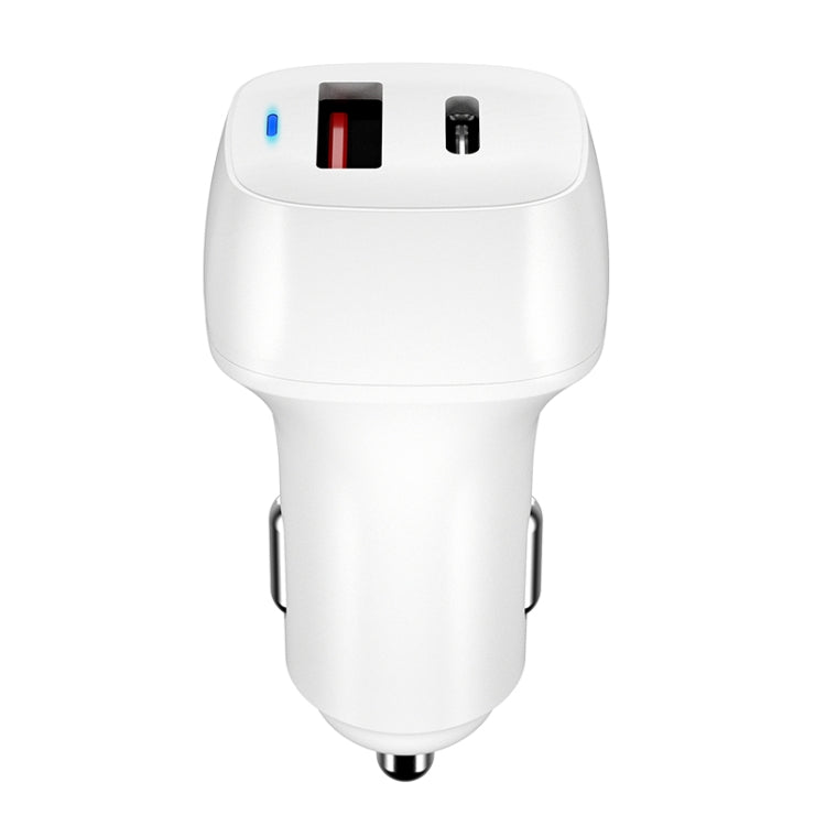ACC-578 33W USB-C/Type-C+USB Fast Charge Car Charger, ACC-578(Black), ACC-578(White)