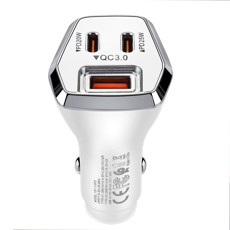 ACC-319PD 45W USB+Dual Type-C Fast Charge Car Charger, ACC-319PD