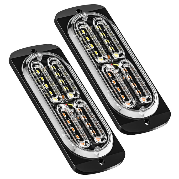 2pcs DC12-24V 3.2W Car 20LED Ultra-thin Strobe Light
