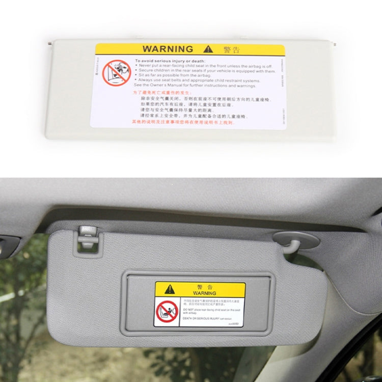 Peugeot 308 2010-2022 Left-Hand Drive Sun Visor Makeup Mirror Cover - Durable ABS Finish, Easy Fit!