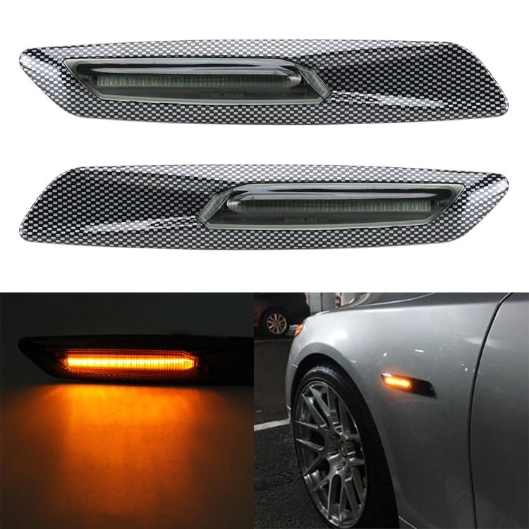 2 PCS Car Fender Light LED Leaf Board Side DC12V / 1.7W for BMW, Yellow Light