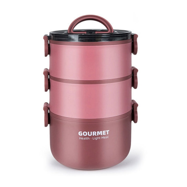 304 Stainless Steel Insulated Bowl Student Plastic Shell Lunch Box