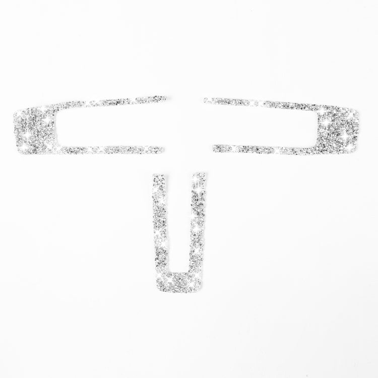3 in 1 Car Steering Wheel Diamond Decoration Sticker, Left Hand Drive
